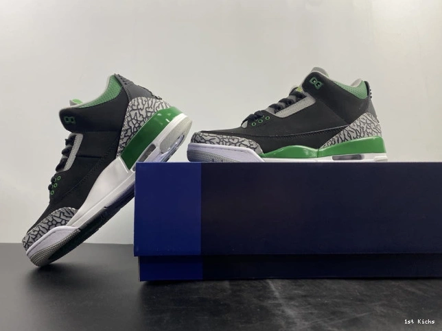 1st Kicks Shoes 3 Green CT8532-030 Air Pine Jordan 0801